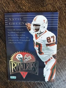 1997 Pro Line Rivalries Warrick Dunn Yatil Green #RV20 Rookie RC - Picture 1 of 2