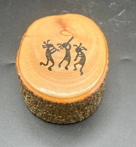 Zion Nationalpark Kokopelli Holzstamm Schmuckkästchen mit Deckel - Bild 1 von 6