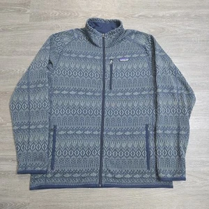 Maglione Patagonia Better full zip Falconer Legend uomo XL blu stampa pesce azteco - Foto 1 di 17