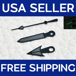 Black / Grey Mod Hands For NH35 NH36 7002 7S26 7S36 Watch Movements US Luminous - Picture 1 of 1