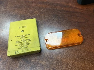 Объектив парковочного фонаря желтого цвета Glo-Brite подходит для 1963 Ford Galaxie C3AZ-13208-A - Изображение 1 из 4
