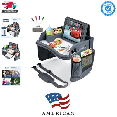 Portable Kids Activity Desk for Car Seats - Dry Erase & Storage Compartment - Image 1 of 4