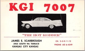 Vintage Kansas City, KANSAS Postcard QSL Ham Radio Card "James E. Scarborough" - Picture 1 of 2