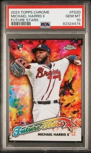 Michael Harris II 2023 Topps Cromo #FS20 FUTURE STARS Novato RC PSA 10 - Imagen 1 de 2