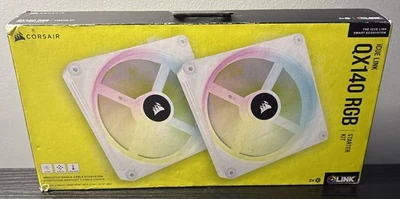 CORSAIR iCUE LINK QX140 RGB 140mm PWM Fans Starter Kit-White - Image 1 of 3