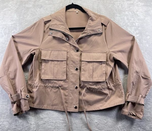 Giacca da lavoro donna senza marchio rosa polvere Street Jacket XL Cargo Utility Gorpcore - Foto 1 di 5