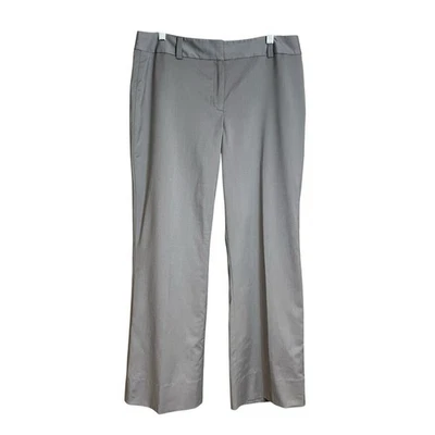 Pantalones Ann Taylor Curvy pierna ancha elegante mezcla lana 12 Foto 1 de 4