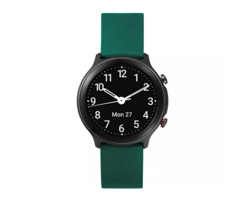 Doro Smart Watch, Seniors, Water Resistant, Pedometer, Heart Rate - Black/Green - Image 1 of 4