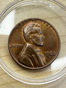 1968 D Lincoln Memorial Penny With Errors On Rim / Monument Errors! - Picture 1 of 5
