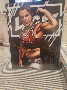 AEW Legit Leyla Hirsch Auto Autographed Signed 11x14 Art Print Highspots COA WWE - Picture 1 of 6
