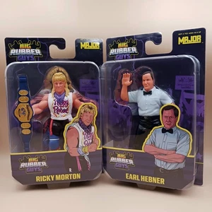 Major Big Rubber Guys Figuren Ricky Morton mit Gürtel & Earl Hebner, LESEN! RAR!! - Bild 1 von 12