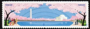4651-4652 forever Cherry Blossoms pair MNH - Picture 1 of 1