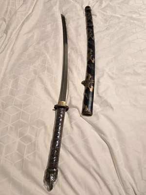 WW2 Japanese 98 Saber Samurai Katana Sword 1095 Steel Camouflage Reproduction - Image 1 of 4