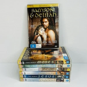 x7 The Bible DVD Lot Time Life Series Jesus Moses Samson Delilah Jacob Abraham - Picture 1 of 8