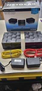 NETGEAR NIGHTHAWK MESH WIFI 6 AX1800 MK63 PACK OF 2 (WBP013243) - Picture 1 of 11