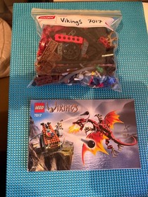 LEGO 7017 Vikings: Viking Catapult Versus the Nidhogg Dragon complete