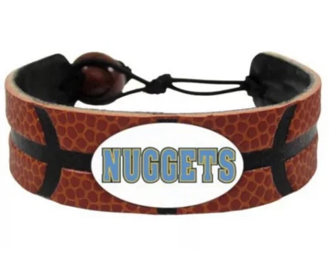 Denver Nuggets Gamewear Leather Basketball Lace Bracelet Cover