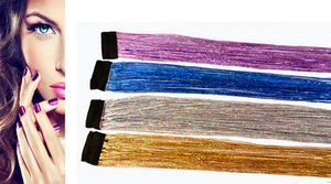 2x Extensión de cabello artificial mechón de cabello clip en extensión pieza de cabello pelo artificial  - Imagen 1 de 5