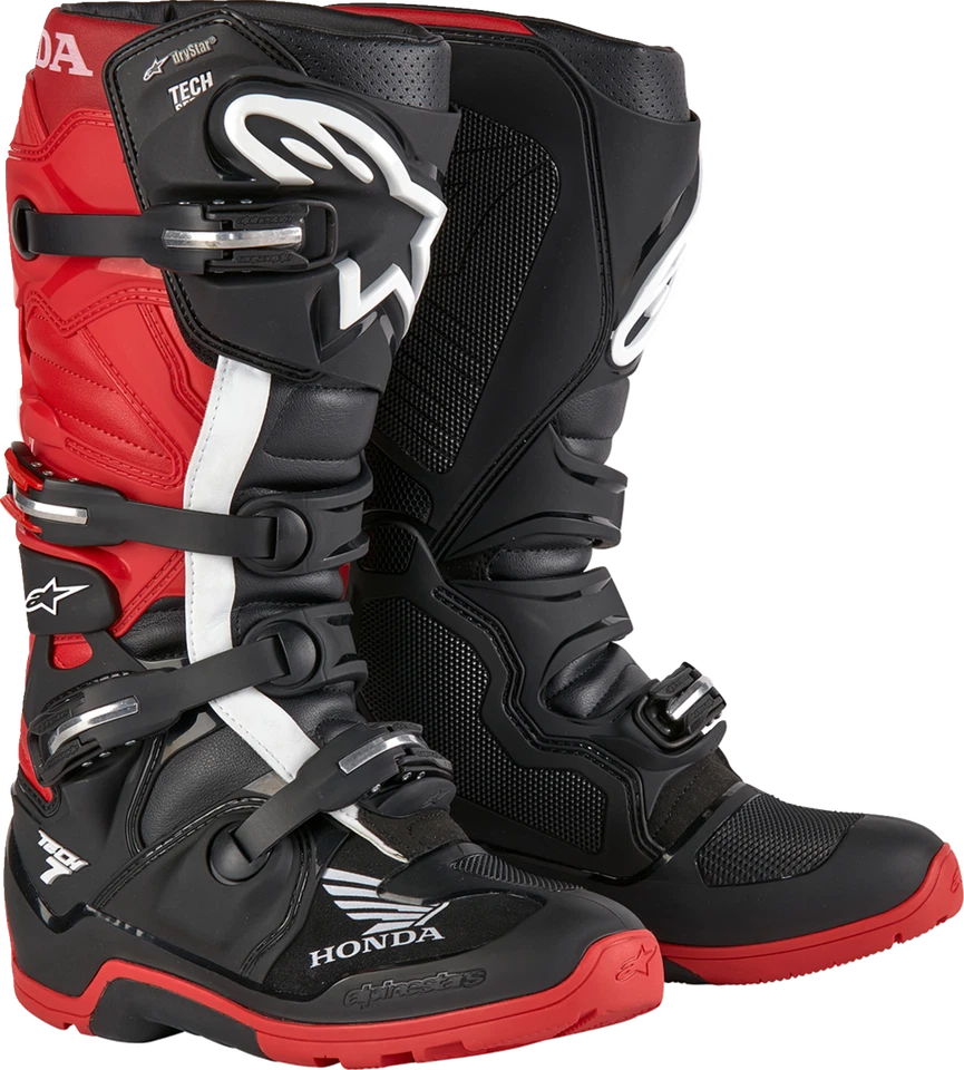 Botas ALPINESTARS Tech 7 Enduro Drystar® - Negras/Rojas - EE. UU. 10 2012723-1303-10 Foto 1 de 1