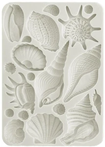 Stamperia - A5 - MOLDE DE SILICONA - TIERRA DEL MAR - CONCHAS - 14,8 cm X 21 cm - Imagen 1 de 1