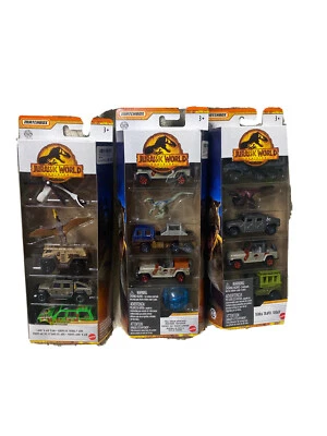 Lot Of 3 5 Pack Matchbox Jurassic World Dominion ￼Land N air/total Terrain/Terra - Image 1 of 4