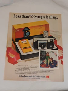 Kodak Instamatic X-15 1972 equipo de cámara gran formato página completa anuncio impreso a color - Imagen 1 de 3