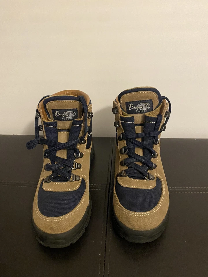 Botas de senderismo impermeables Vasque para mujer talla 7,5 Skywalk 7534 M Gore-Tex azul tostado Foto 1 de 4