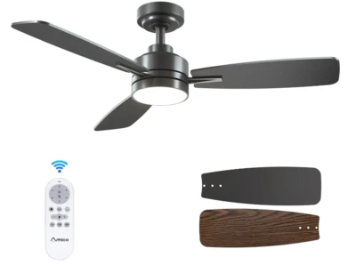 44'' LED Ceiling Fans Flush Mount w/ Remote Reversible 3CCT Dimmable Noiseless - Image 1 of 4