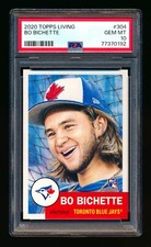 2020 TOPPS LIVING #304 BO BICHETTE RC BLUE JAYS ROOKIE ALL-STAR PSA 10 GEM MINT!