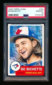 2020 TOPPS LIVING #304 BO BICHETTE RC BLUE JAYS ROOKIE ALL-STAR PSA 10 GEM MINT!
