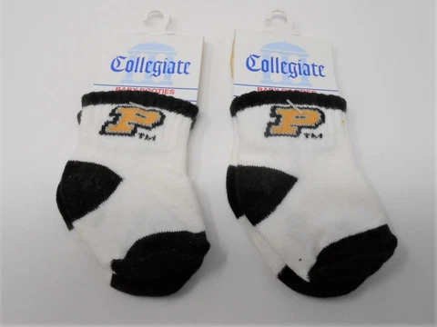Too Cute! New Licensed Purdue Boilermakers Baby Booties Socks 2 Pair  S136 Cover
