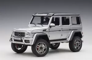 1/18 Mercedes Benz G500 4X4 2 Silver Composite Model Car By Autoart 76318 - Picture 1 of 7