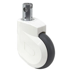 5" x 1-1/4" Rhombus Swivel Round Stem Caster w/Total Brake 390Q  1-4450 - Picture 1 of 1