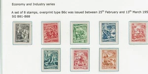 250 Trieste Zone B Yugoslavia 1953 Economy/Industry set of 8 UMM/LMM see below - Picture 1 of 2