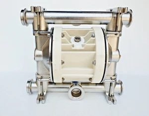 DEBEM FB81-A-HTAAT Diaphragm Pump, Stainless Steel AODD,  Clamp Connection - Picture 1 of 8