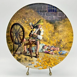 Piatto VINTAGE Rumpelstilzchen 8" con scatola e certificato di autenticità - Grimm's Fairy Tales - Charles Gehm - Foto 1 di 11
