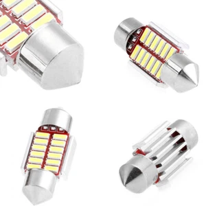 2Pcs 31mm 4014 12SMD C5W Car LED Light Canbus Dome Interior Reading Lamp ZB* GF - Picture 1 of 12