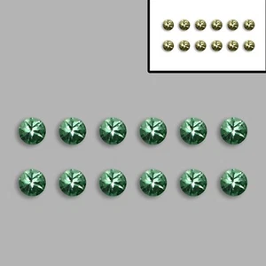 0.61 CT Alexandrite Lot 12 Pcs ! Natural Color Change 2.8 MM Round From Brazil - Picture 1 of 8