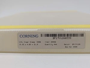 Corning Vial Vidrio Transparente ESBB 16.25 x 0.85 x 31.0 Artículo 20059 1 Bandeja - Imagen 1 de 2