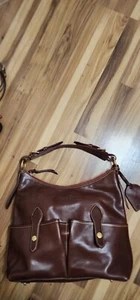 Dooney and Bourke large Lucy NWOT Florentine chestnut dark brown huge bag - Picture 1 of 9