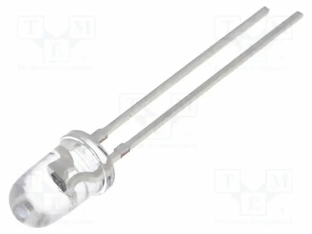 Fototransistor 6V 5mm 20° λp max: 570nm inse: transparent TEPT5600 Fototransist