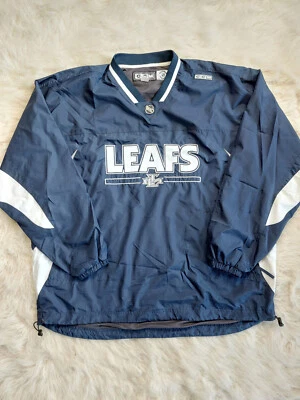 CCM Men's Navy Blue Toronto Maple Leaf Water Proof Sweatshirt Siz XXL - Image 1 of 4