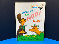 Dr. Seuss Mr. Brown Can Moo! Can You? (Hardcover 1970) Grolier Book Club Edition