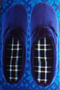 Zapatos para Hombre Azul Marino Casa Pantuflas Parte Superior Rígida Deslizante Espalda Abierta 8 9 10 11 NUEVOS - Imagen 1 de 1