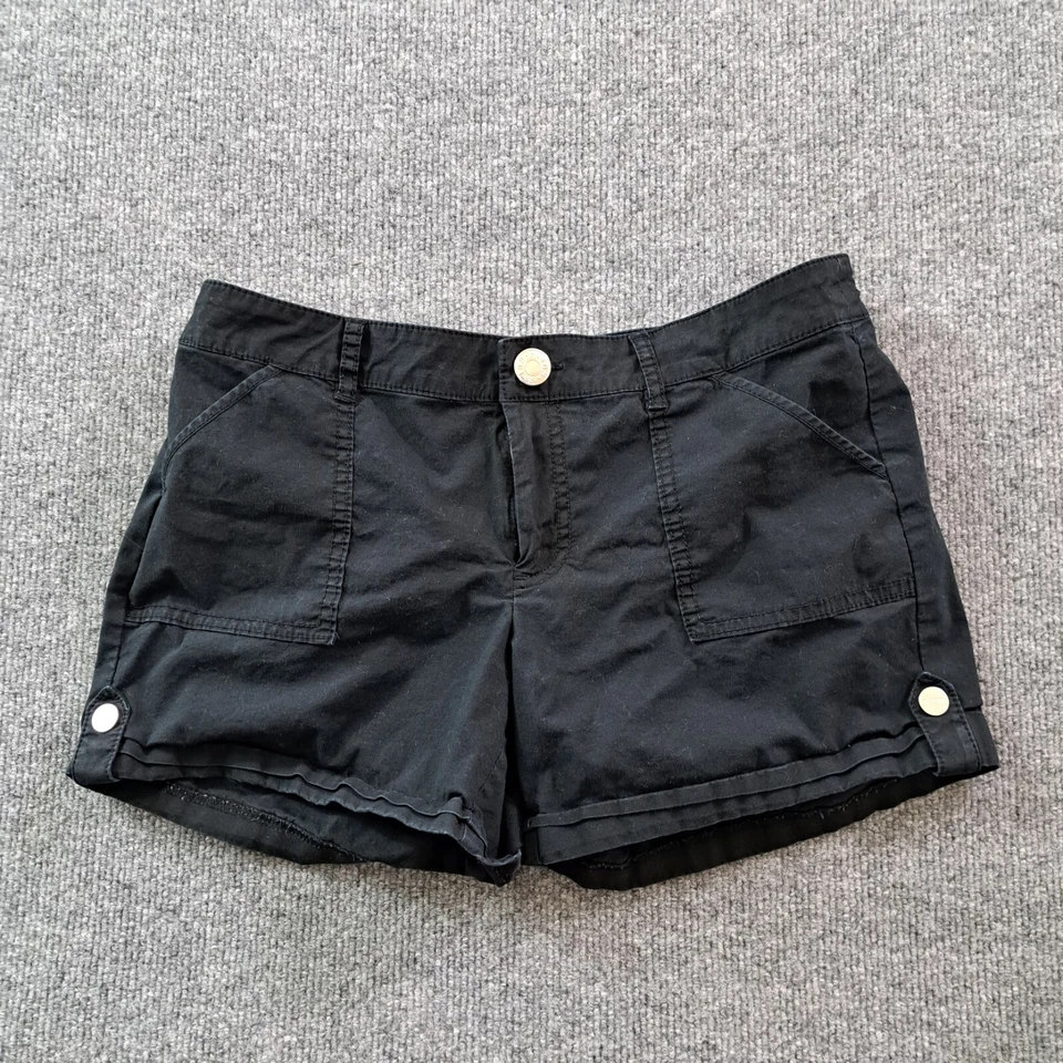 Pantalones Cortos Guess Mujer Talla 26 Negro Algodón Cintura 29 Y2K Foto 1 de 4