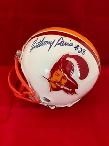 ANTHONY DAVIS SIGNED BUCCANEERS THROWBACK MINI HELMET RARE GAI COA - Picture 1 of 2