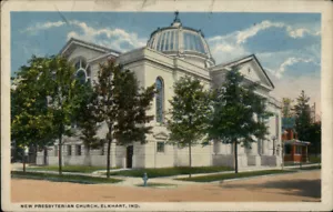 Elkhart,IN Presbyterian Church Indiana Postcard - Picture 1 of 2