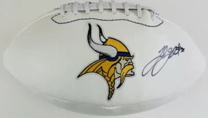 TOBY GERHART SIGNED MINNESOTA VIKINGS LOGO FOOTBALL STANFORD AUTOGRAPH J1 - Picture 1 of 1