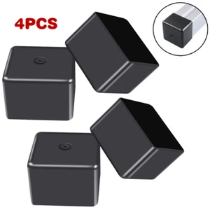 4 x Endkappe Solarschiene Abdeckkappe PC Profil Schwarz 40x40mm Abschluss - Bild 1 von 9