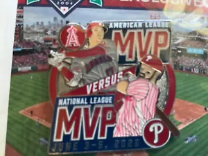 2022 PHILLIES & ANGELS SPILLA MVP BRYCE HARPER & SHOHEI OHTANI SGA - Foto 1 di 3